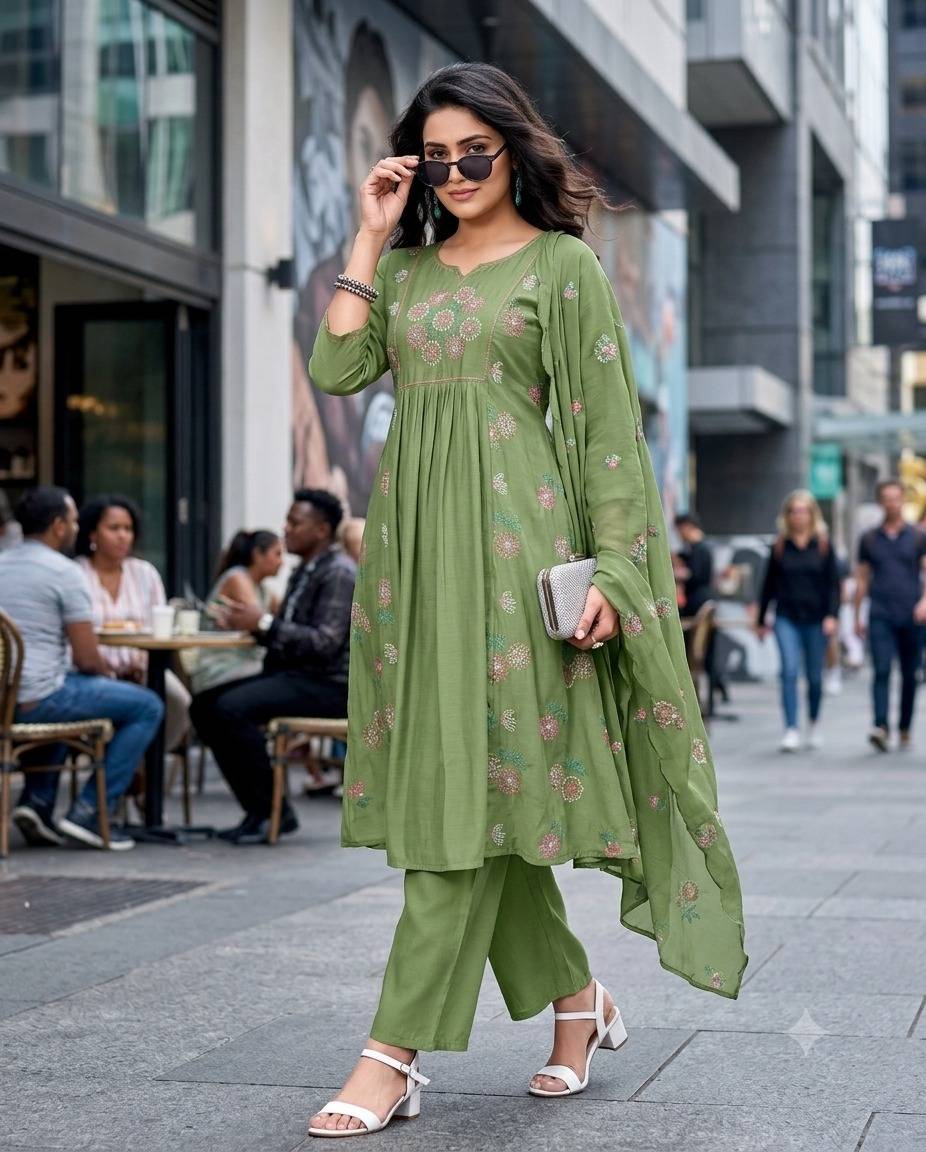 Madhubala By Fashid Wholesale Stylish Beautiful Colourful Mul Chanderi Dresses At Wholesale Price